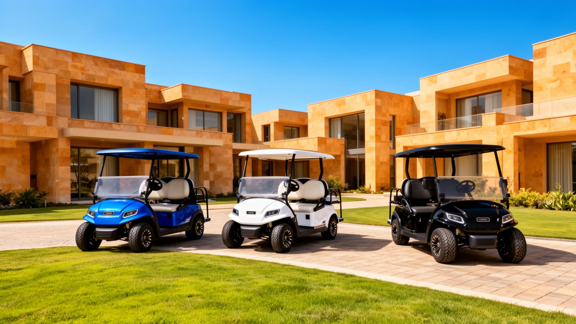 Wind Golf Carts at a luxury residence